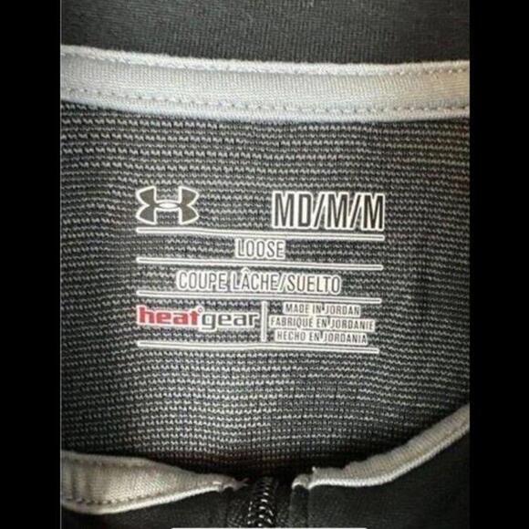 Under Armour Medium Tech Quarter Zip Pullover Black 1285095 Mens Activewear M - Picture 7 of 8